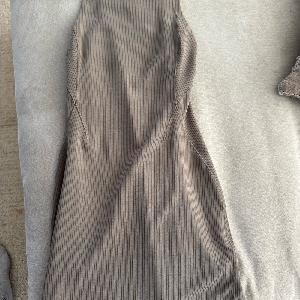 Lululemon Athletica Ribbed Softstreme Slim-Fit Tank Dress NOMD 8